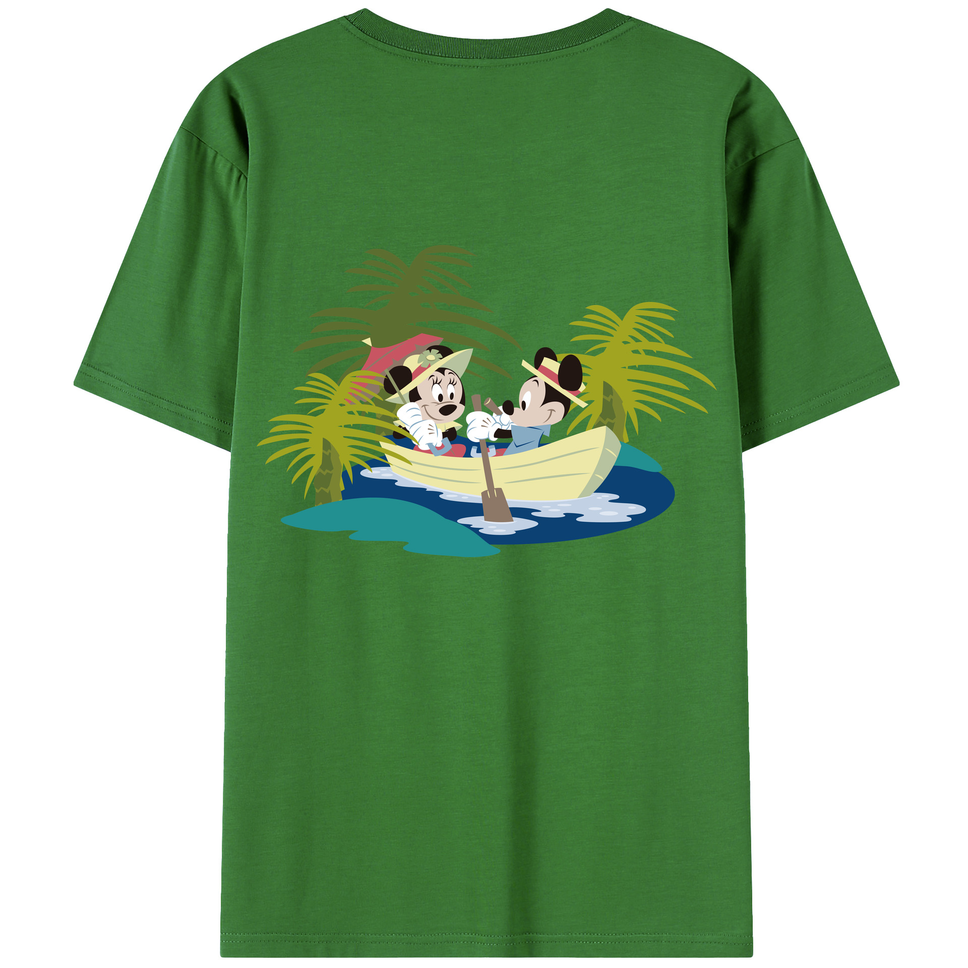 （画像用） ミッキーマウス Mickey Mouse レディース半袖Tシャツ(バックプリント)